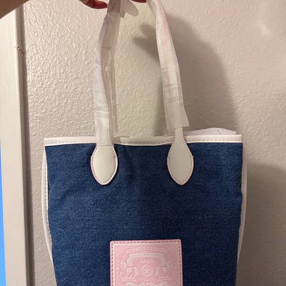 Stoney Clover Lane Little Tote Denim Pink - Picture 2 of 3